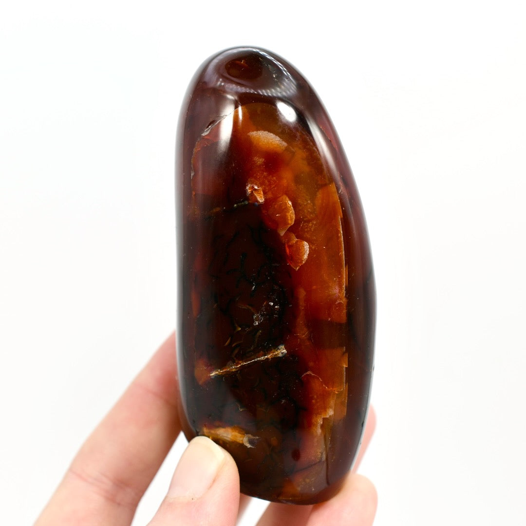 Red Carnelian Agate Crystal Freeform