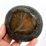 Natural Agate Carved Crystal Freeform Bowl