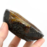 Natural Agate Carved Crystal Freeform Bowl