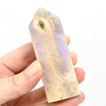 AAA Flashy Rainbow Moonstone Sunstone Crystal Tower