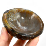 Natural Agate Carved Crystal Freeform Bowl