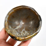 Natural Agate Carved Crystal Freeform Bowl