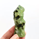 Botryoidal Prehnite Epidote Crystal Tower