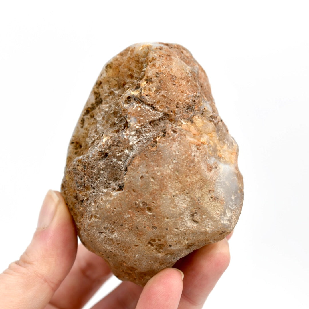 Amethyst Quartz Crystal Semi Polished Geode Nodule