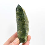 Botryoidal Prehnite Epidote Crystal Tower
