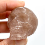 Strawberry Quartz Carved Crystal Skull Tanzurine Red Aventurine