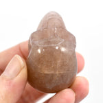Strawberry Quartz Carved Crystal Skull Tanzurine Red Aventurine