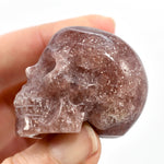 Strawberry Quartz Carved Crystal Skull