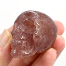 Load image into Gallery viewer, Strawberry Quartz Carved Crystal Skull
