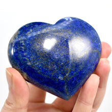 Load image into Gallery viewer, Lapis Lazuli Crystal Heart Shaped Palm Stone
