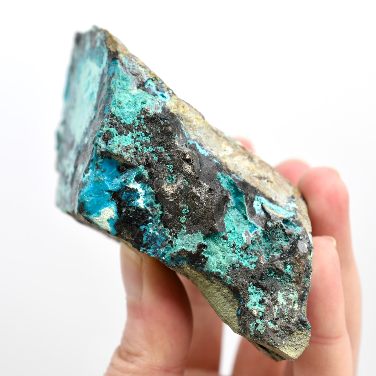 Botryoidal Chrysocolla Malachite Crystal
