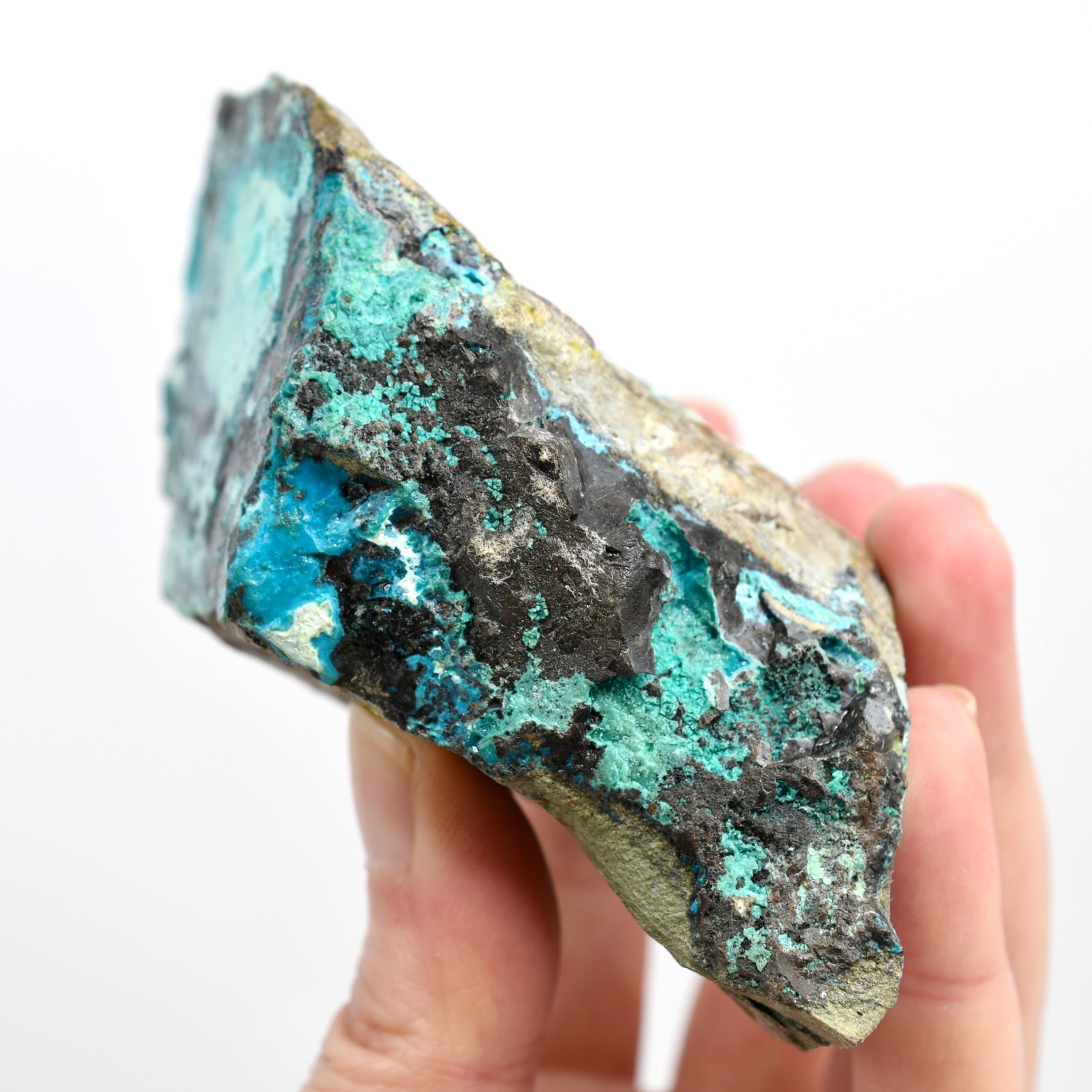 Botryoidal Chrysocolla Malachite Crystal