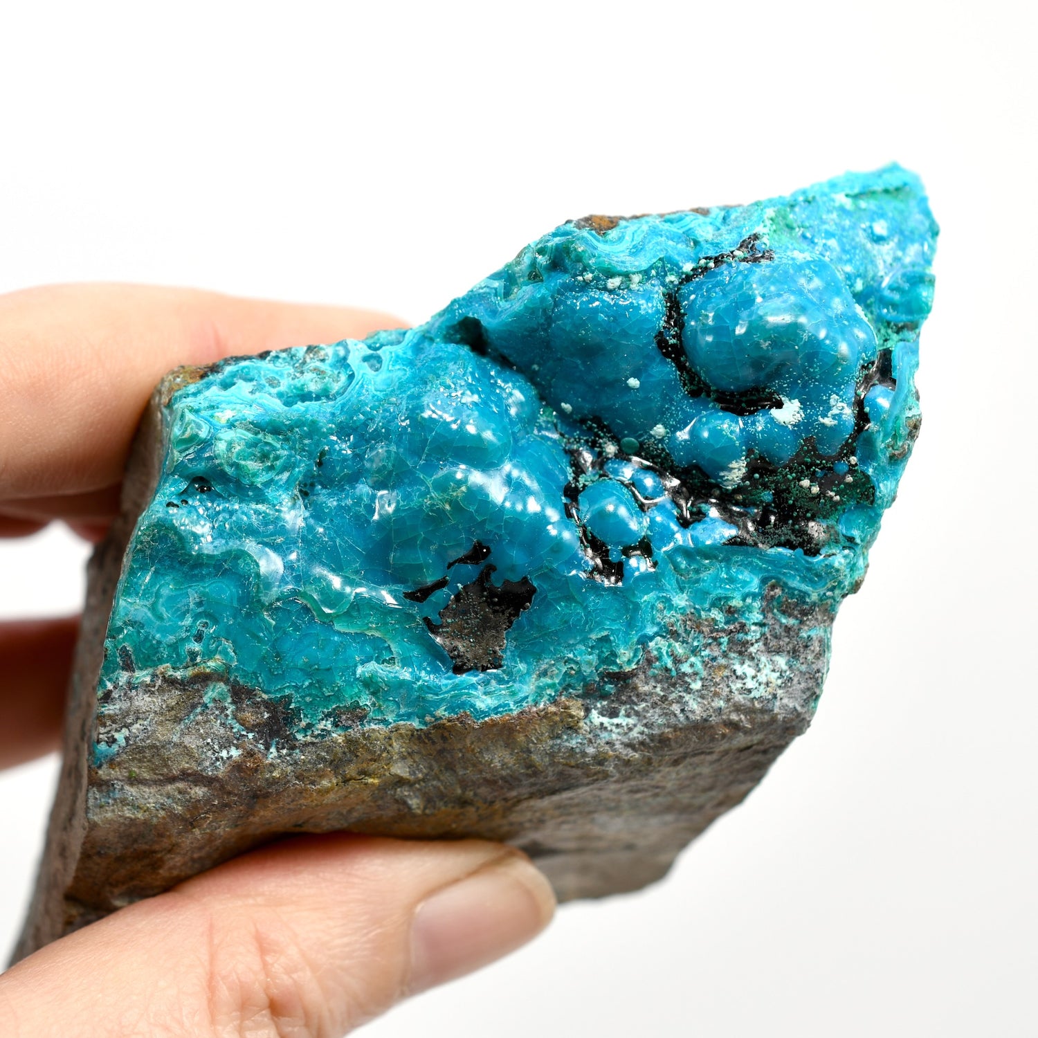 Botryoidal Chrysocolla Malachite Crystal
