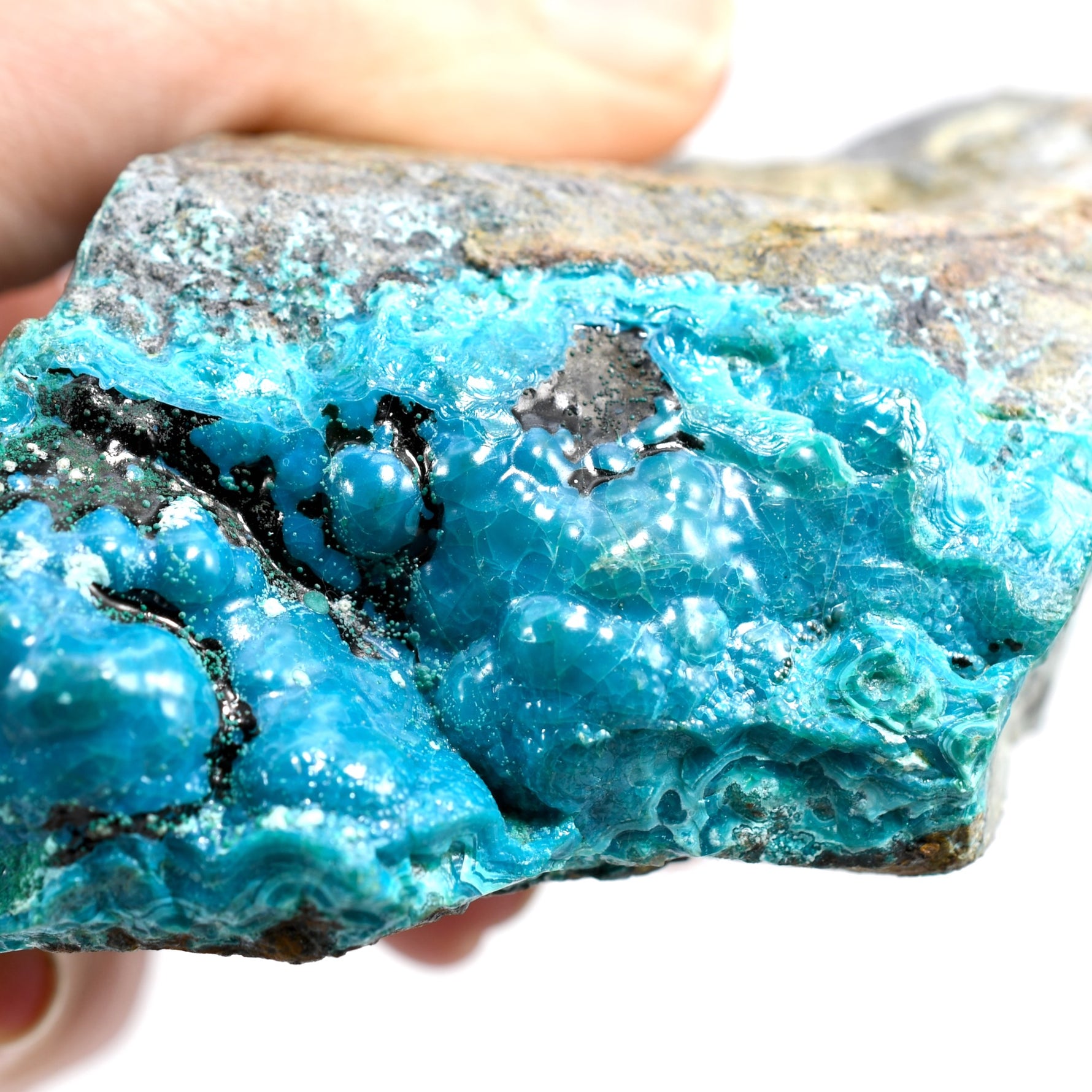 Botryoidal Chrysocolla Malachite Crystal