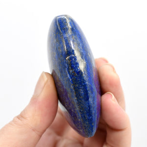 Lapis Lazuli Crystal Heart Shaped Palm Stone