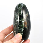 Seraphinite Crystal Freeform Tower