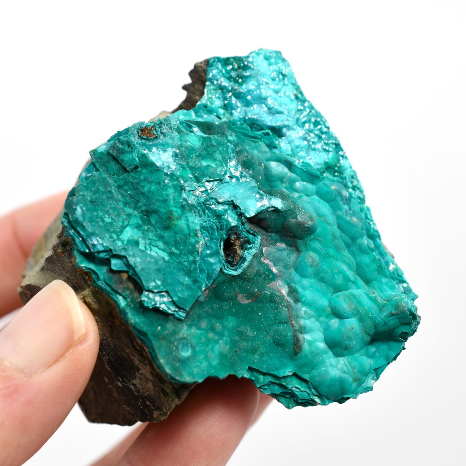 Raw Silica Chrysocolla x Malachite Crystal