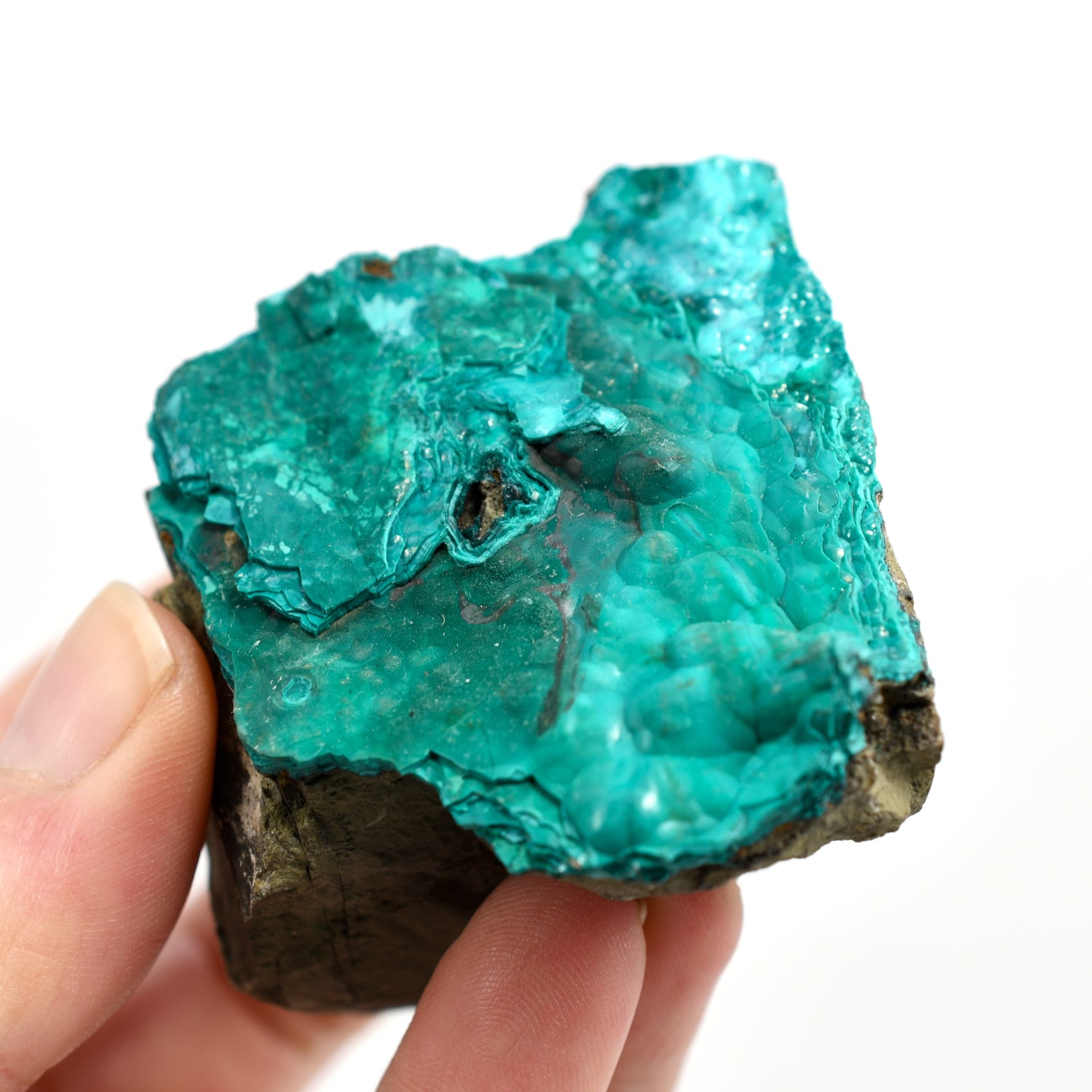 Raw Silica Chrysocolla x Malachite Crystal