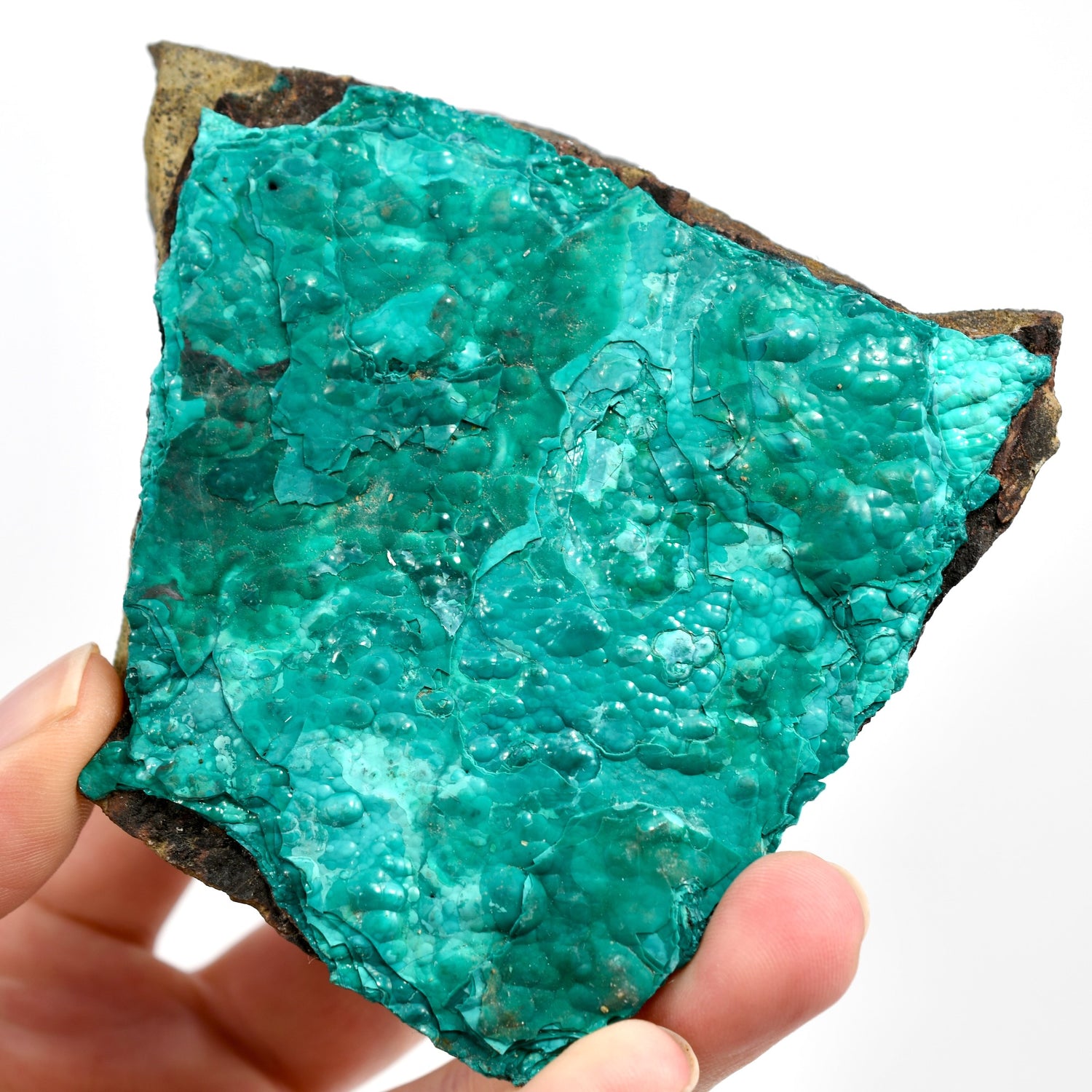 4.2in 208g Raw Silica Chrysocolla Malachite Crystal, Congo cr2