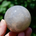 Blue Rose Quartz Crystal Sphere, Lavender Rose Quartz