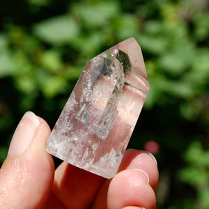 Dow Channeler Pink Lithium Quartz Crystal Tower, Brazil