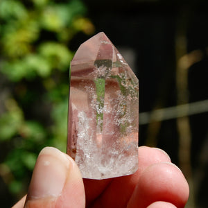 Dow Channeler Pink Lithium Quartz Crystal Tower, Brazil