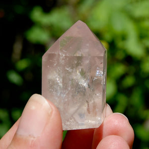 Dow Channeler Pink Lithium Quartz Crystal Tower, Brazil