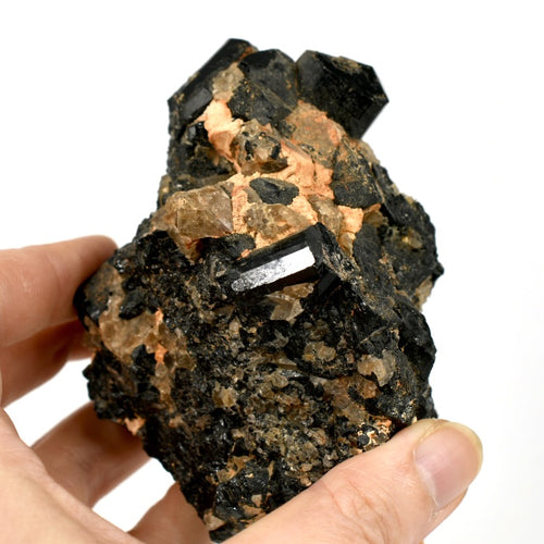 Raw Black Tourmaline Crystal Cluster