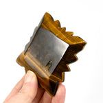 Tiger's Eye Carved Crystal Flower