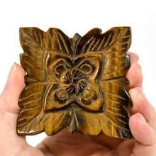 Load image into Gallery viewer, Tiger&#39;s Eye Carved Crystal Flower
