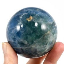 Load image into Gallery viewer, Blue Fluorite Crystal Sphere Large
