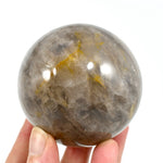 Blue Rose Quartz Golden Healer Crystal Sphere