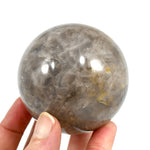 Blue Rose Quartz Golden Healer Crystal Sphere