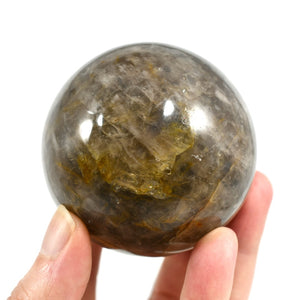 Blue Rose Quartz x Golden Healer Crystal Sphere