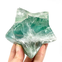 Load image into Gallery viewer, Green Fluorite Crystal Star Shaped Bowl
