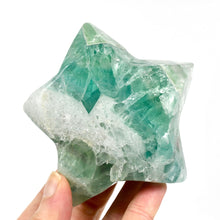 Load image into Gallery viewer, Green Fluorite Crystal Star Shaped Bowl
