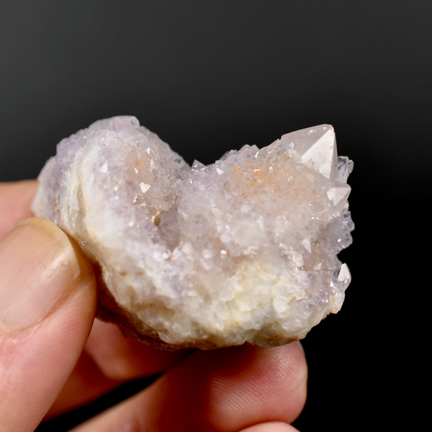 1.7in 29g Trigonic Record Keeper Amethyst Spirit Quartz Crystal Cluster, South Africa sq34