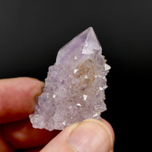Load image into Gallery viewer, Trigonic Record Keeper Isis Face Amethyst Spirit Quartz Crystal
