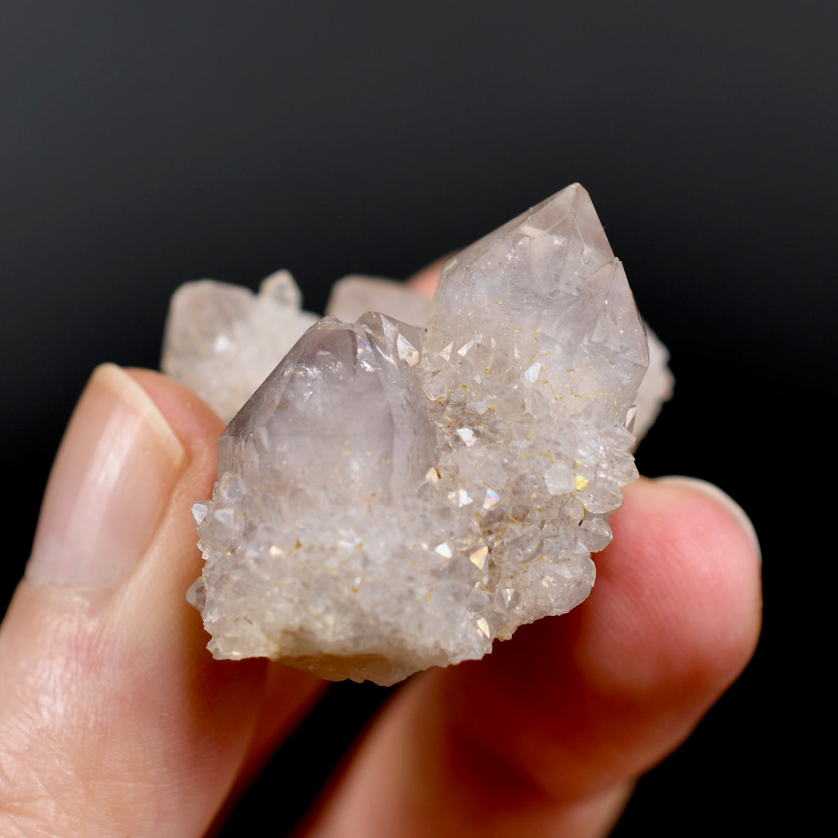 Tantric Twin Amethyst Spirit Quartz Crystal Cluster