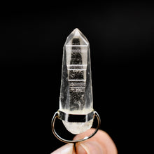 Load image into Gallery viewer, Cosmic Isis Face White Light Lemurian Seed Crystal Starbrary Pendant
