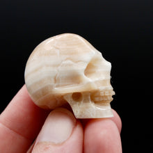 Load image into Gallery viewer, Mini Onyx Carved Crystal Skull
