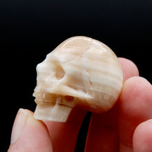 Load image into Gallery viewer, Mini Onyx Carved Crystal Skull
