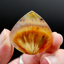 Load image into Gallery viewer, Sagenite Rutile Agate Teardrop Cabochon
