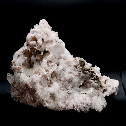 XL Pink Faden Quartz x Lemurian Crystal Cluster