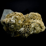 Raw Aquamarine Crystal Beryl Pink Fluorite Muscovite Matrix