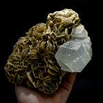 Raw Aquamarine Crystal Beryl Pink Fluorite Muscovite Matrix