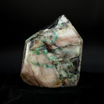 Phoenix Stone Ajoite Malachite Quartz Crystal Freeform Tower, Messina Mine