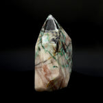 Phoenix Stone Ajoite Malachite Quartz Crystal Freeform Tower, Messina Mine