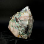 Phoenix Stone Ajoite Malachite Quartz Crystal Freeform Tower, Messina Mine