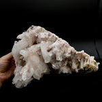 XL Pink Faden Quartz x Lemurian Crystal Cluster